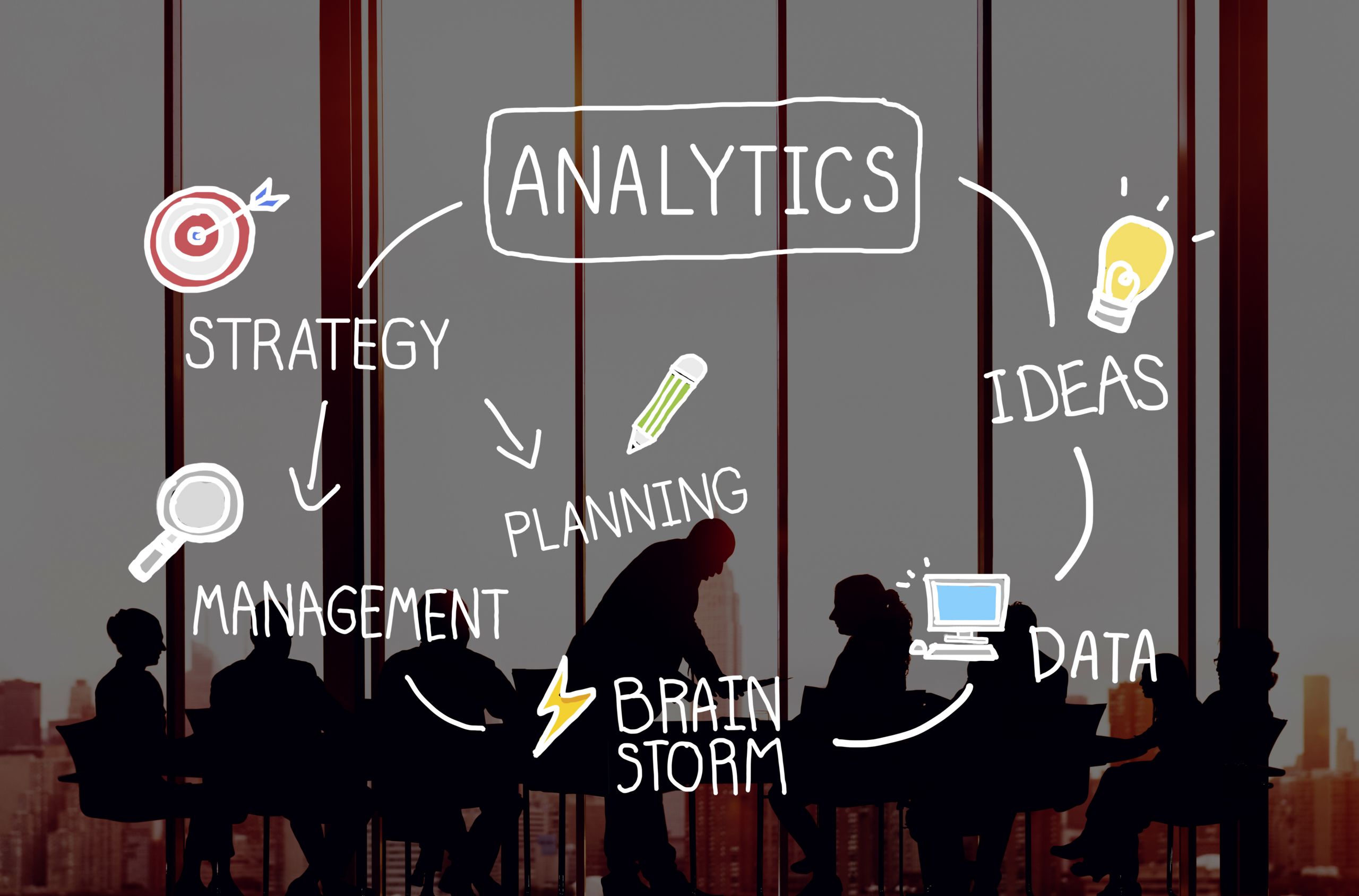 Analytics Comparison Information Networking Concept